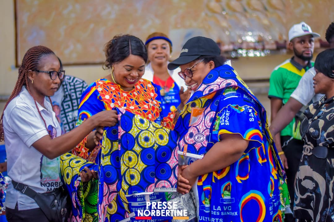 Norbertine Matanda lors d'une action sociale